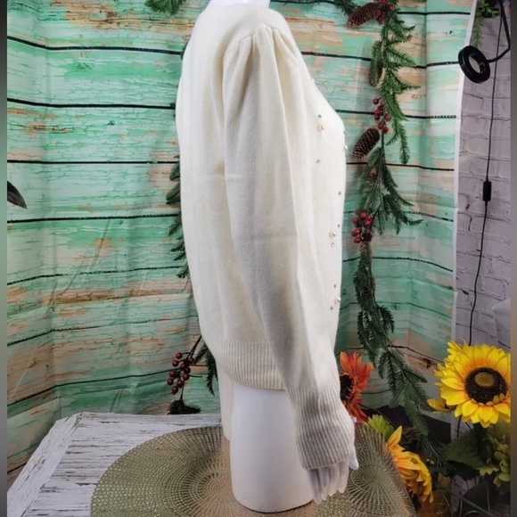 L’ULTIMA Lambswool Angora Blend Designer Collection Cardigan - Picture 5 of 7